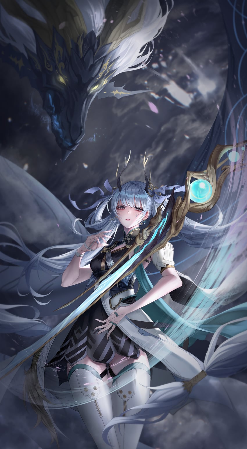 jinhsi and jue (wuthering waves) drawn by crx_(croxx_sss)
