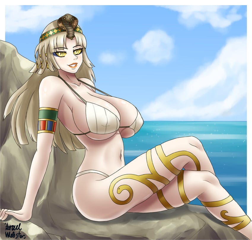 cleopatra (shin megami tensei and 1 more) drawn by azrael_webster