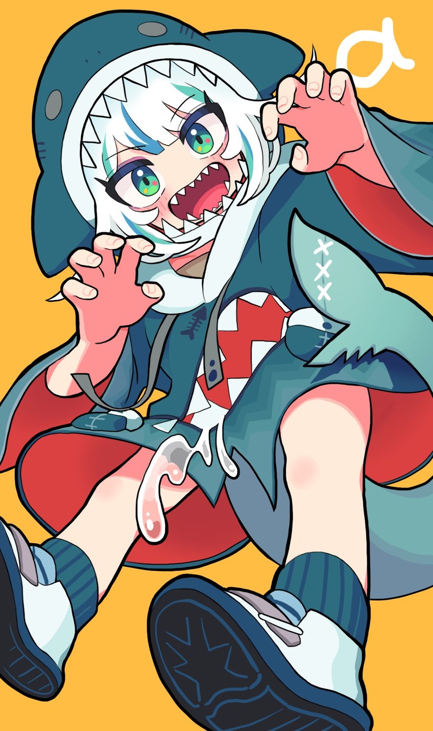 gawr gura (hololive and 1 more) drawn by gashi-gashi