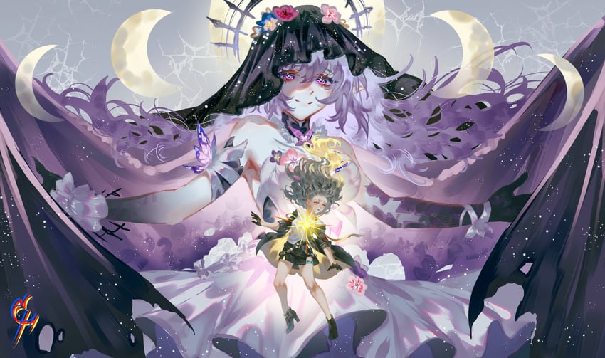 trailblazer, stelle, and castorice (honkai and 1 more) drawn by coconuthound