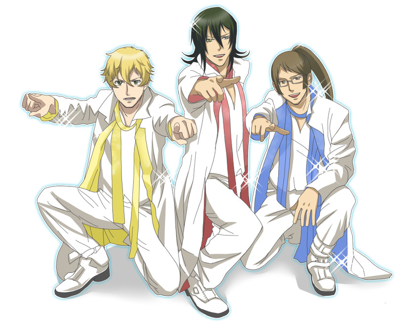 allelujah haptism, graham aker, and billy katagiri (gundam and 1 more) drawn by mokuba_(mujo)