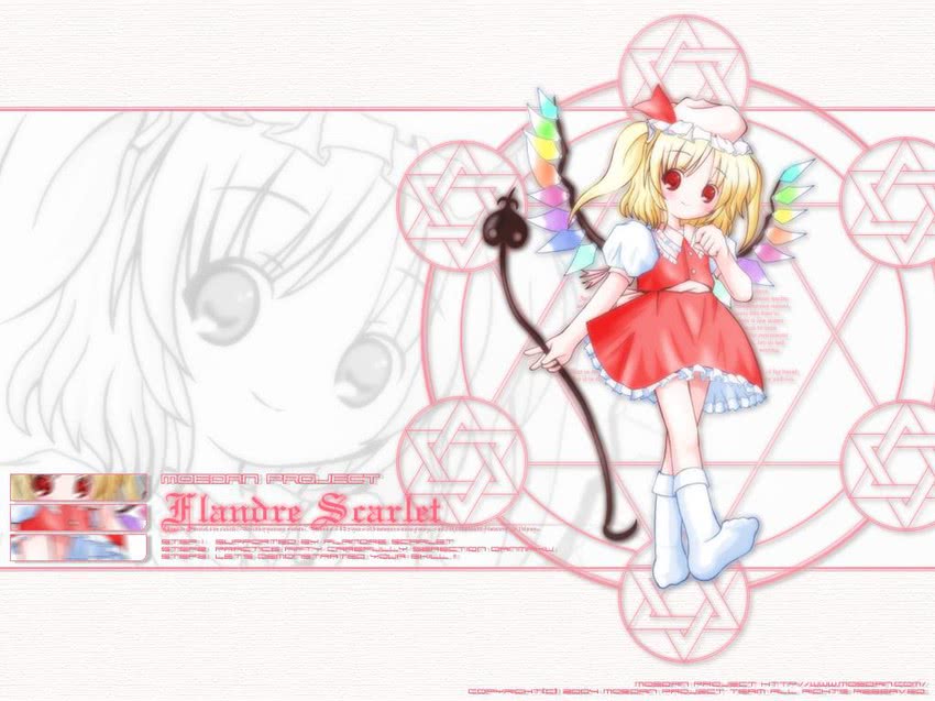 flandre scarlet (touhou and 1 more) drawn by sanari_(quarter_iceshop)