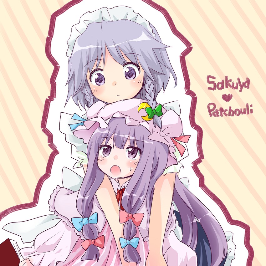 izayoi sakuya and patchouli knowledge (touhou) drawn by mochizuki_yomogi