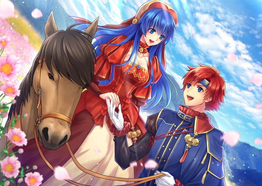 roy and lilina (fire emblem and 2 more) drawn by tori_ko