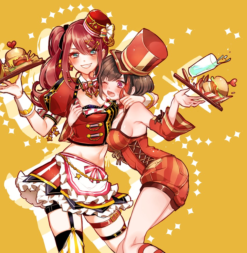 mitake ran and udagawa tomoe (bang dream!) drawn by mamaloni
