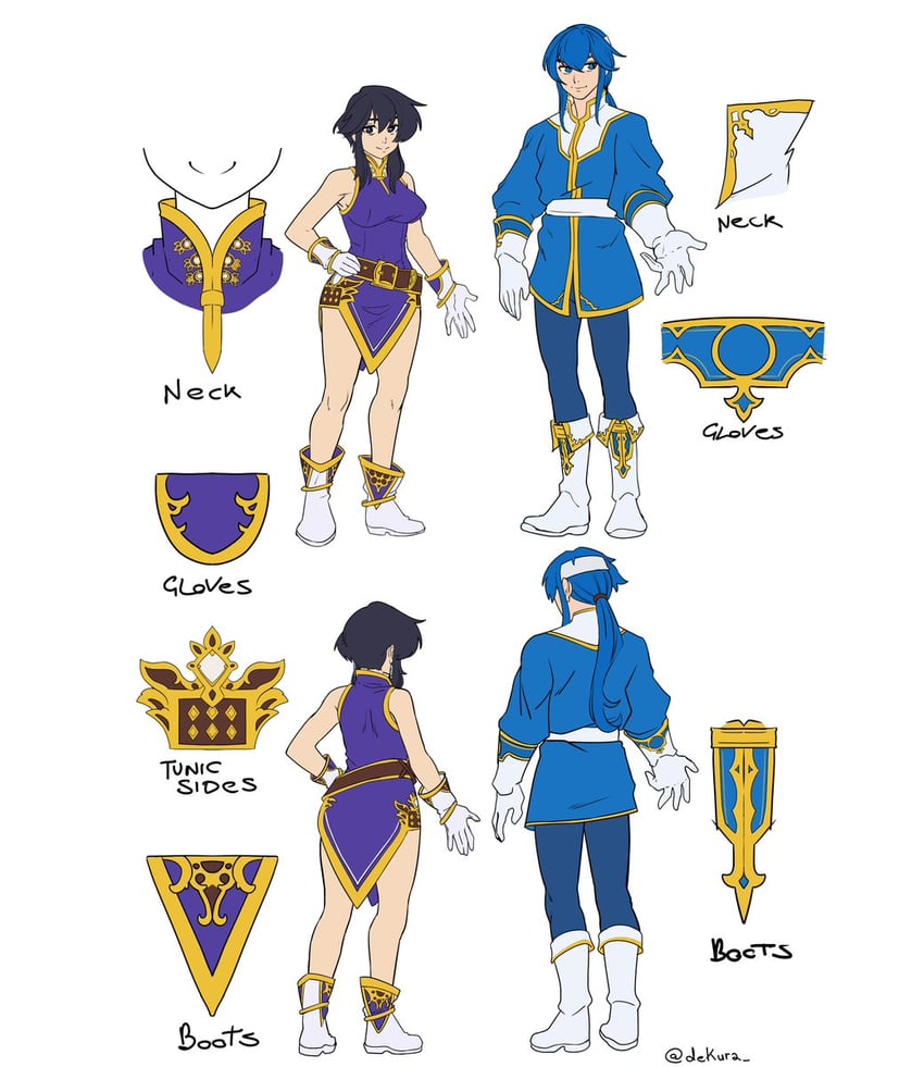seliph and larcei (fire emblem and 1 more) drawn by dekura