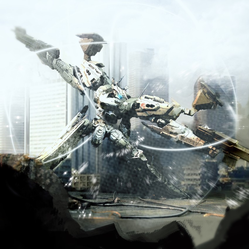 white glint (armored core) drawn by adamtree00