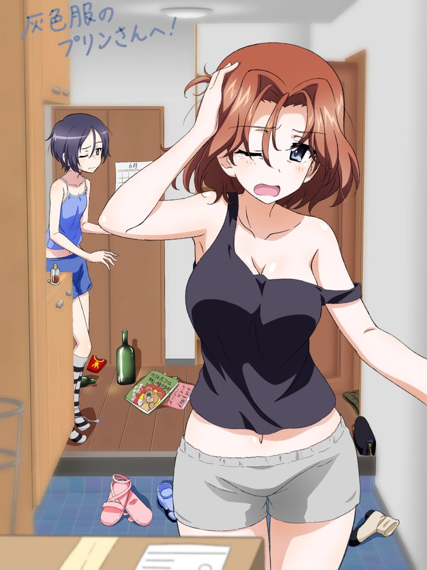 boko, azumi, and rumi (girls und panzer) drawn by key_(gaigaigai123)