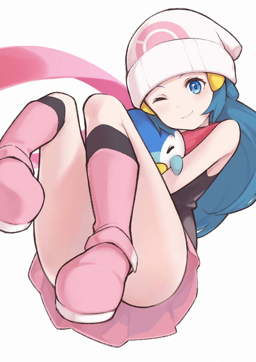 dawn and piplup (pokemon and 1 more) drawn by itou_kazuki