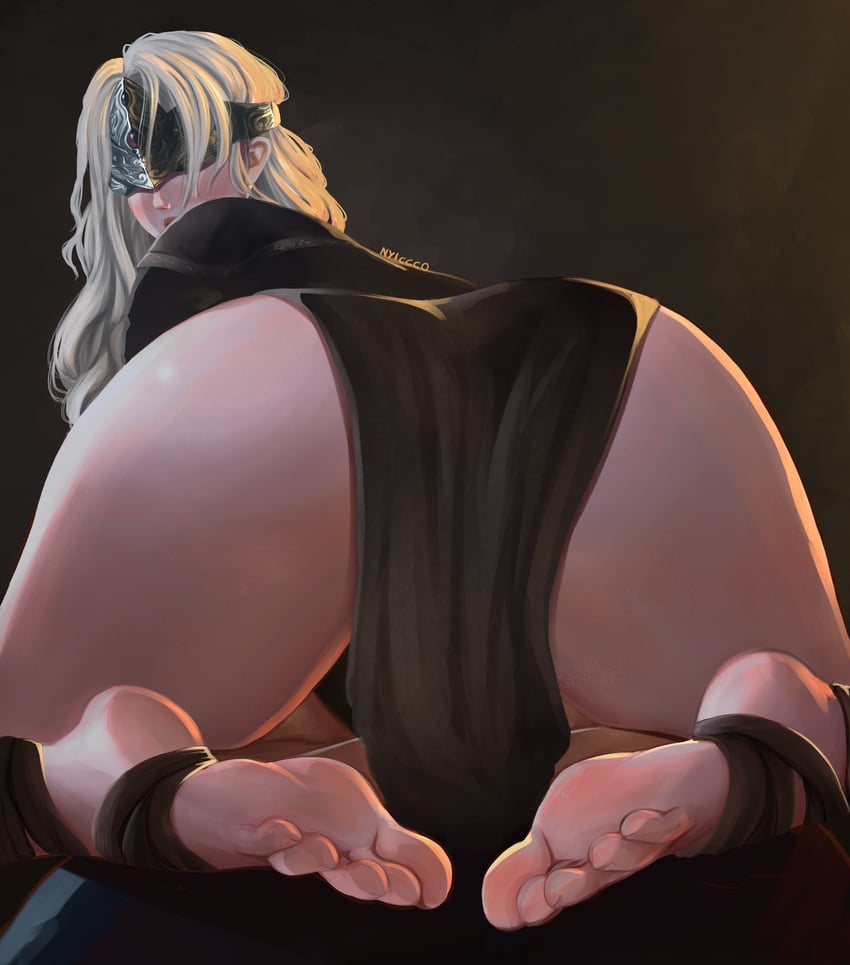 fire keeper (dark souls and 1 more) drawn by nyiccco
