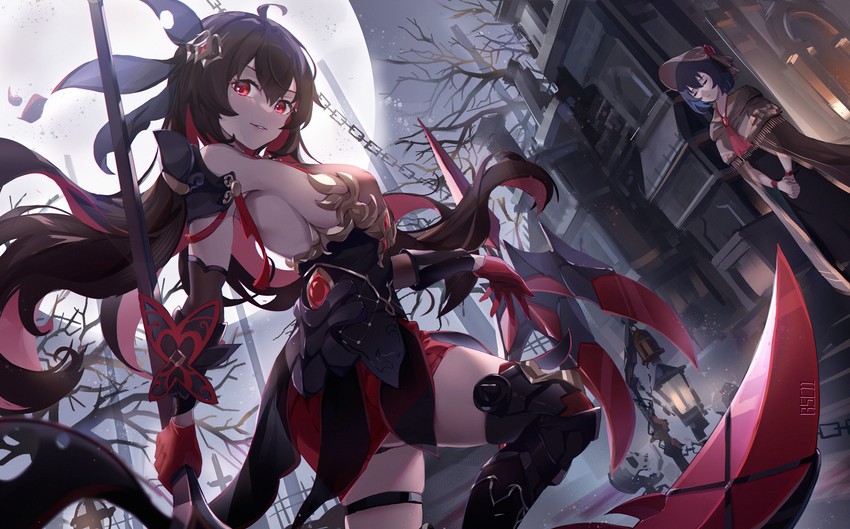 seele vollerei, seele, and plain doll (honkai and 2 more) drawn by asc11