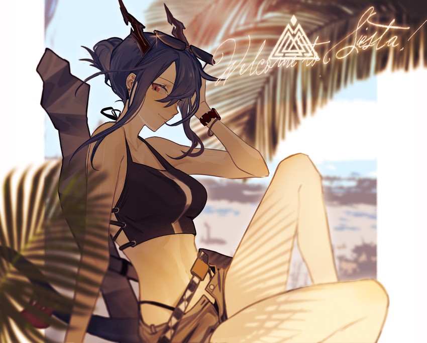 ch'en and female tourist c (arknights) drawn by ting_(machi_nakahara)