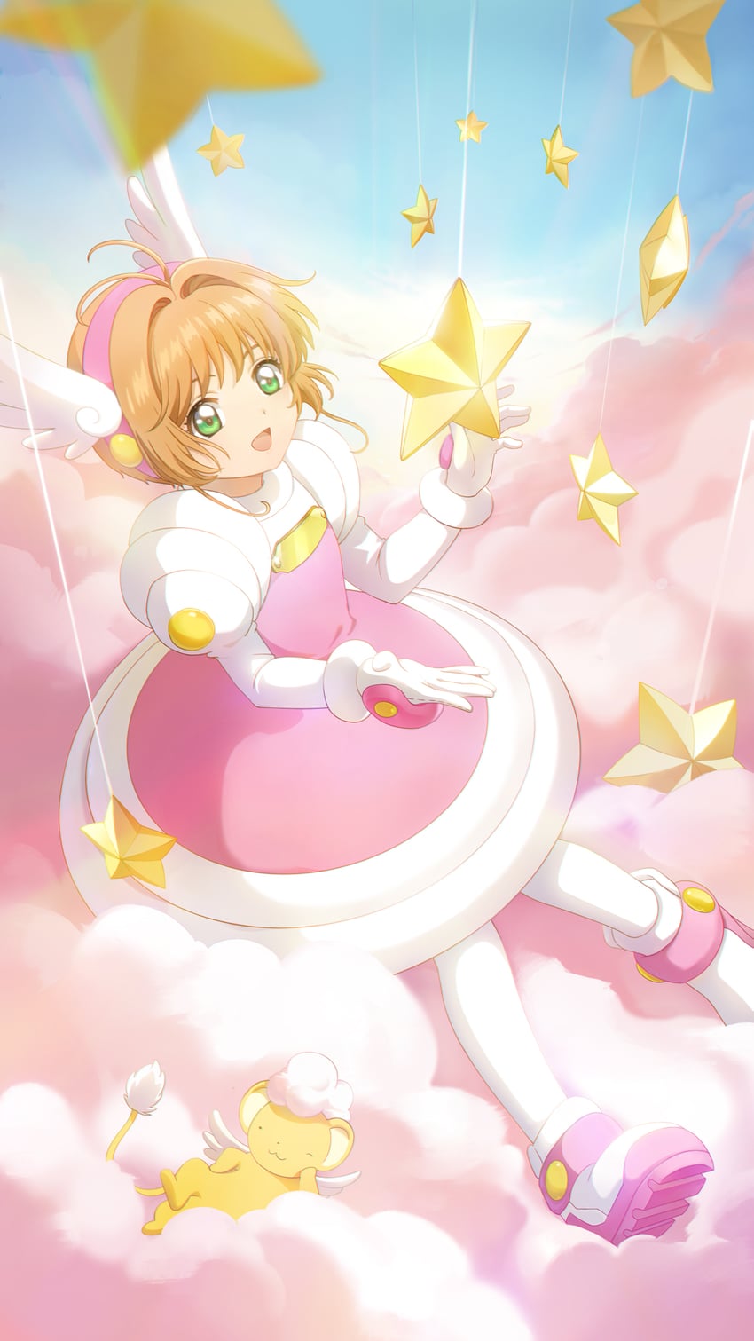 kinomoto sakura and kero (cardcaptor sakura and 1 more)