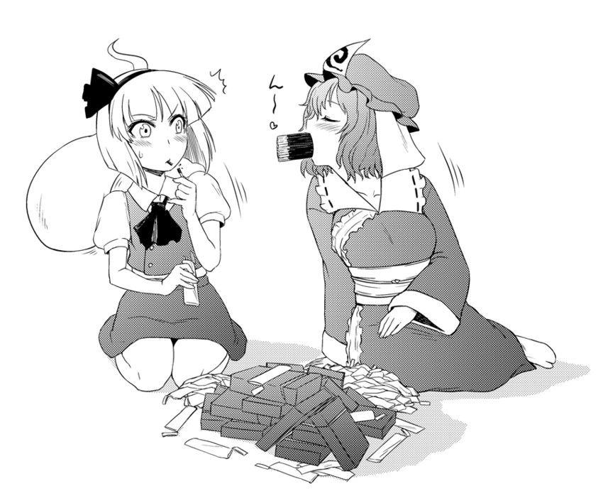 konpaku youmu and saigyouji yuyuko (touhou) drawn by itou_yuuji