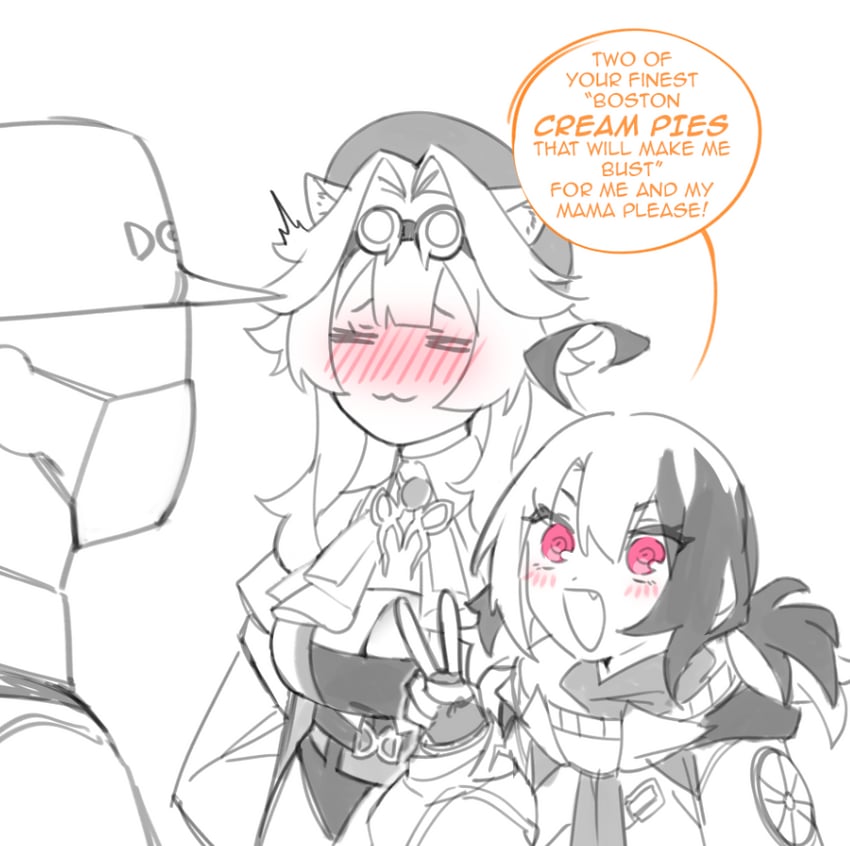 raora panthera and gigi murin (hololive and 1 more) drawn by dasdokter