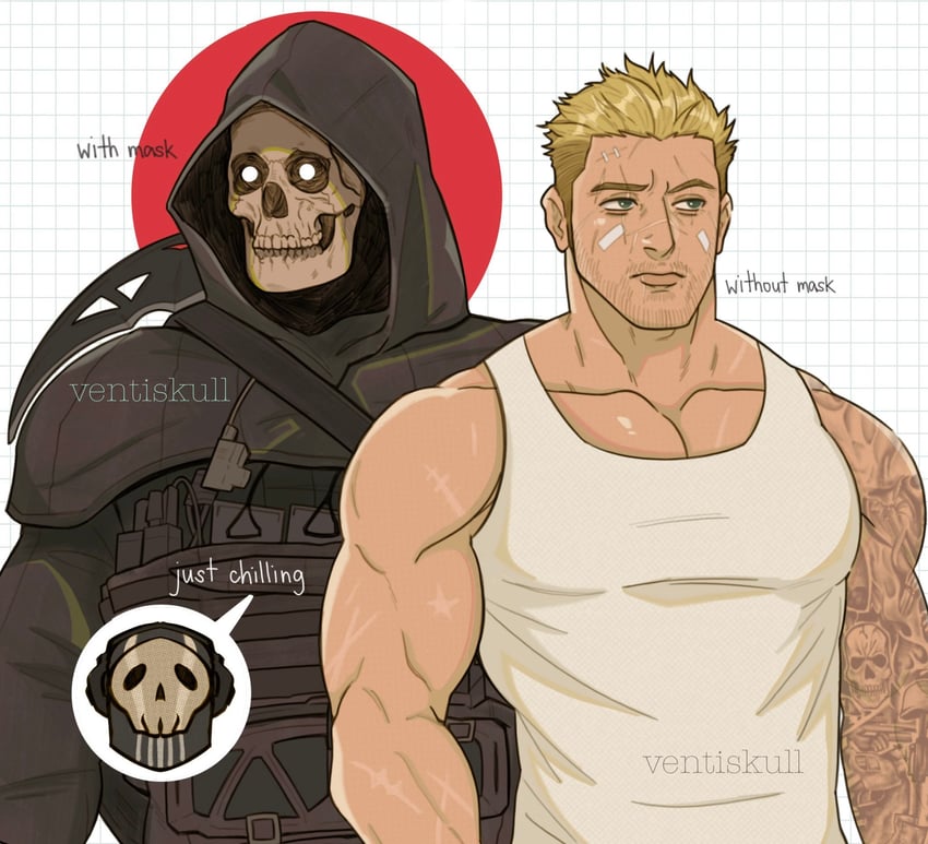 ghost (call of duty and 1 more) drawn by ives_navarro