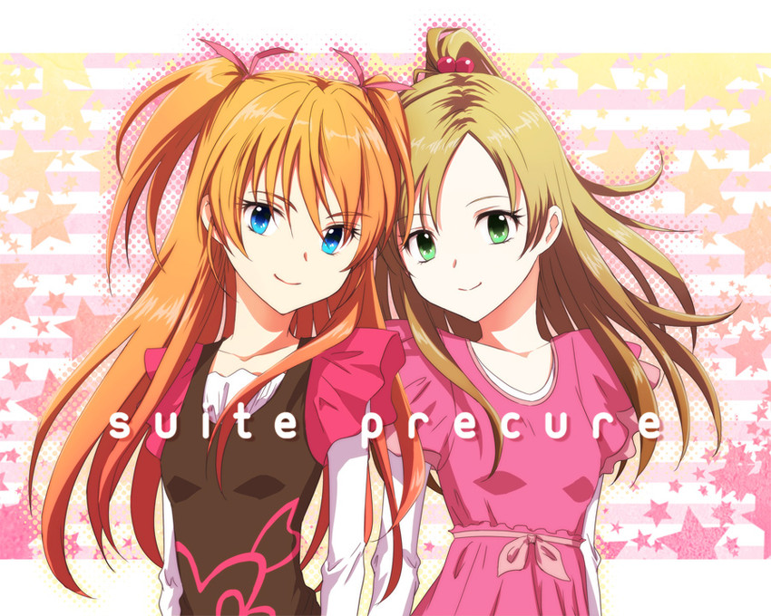 houjou hibiki and minamino kanade (precure and 1 more) drawn by aihara_kaya