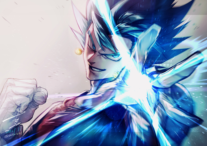 vegetto (dragon ball and 1 more) drawn by shin_(sinsin12121)