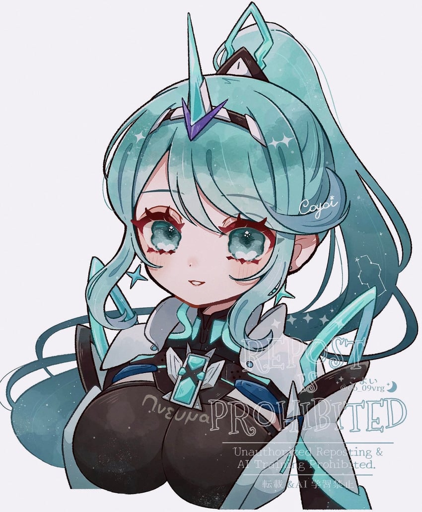 pneuma (xenoblade chronicles and 1 more) drawn by co_09vrg