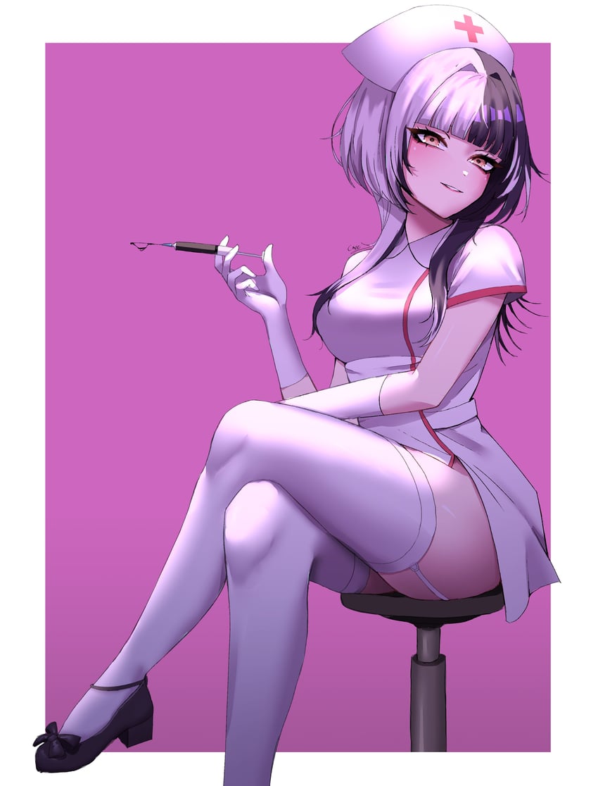 shiori novella (hololive and 1 more) drawn by am_creee