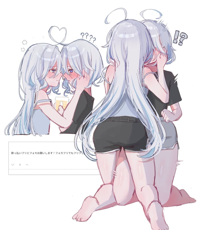 furina and focalors (genshin impact) drawn by str_kope
