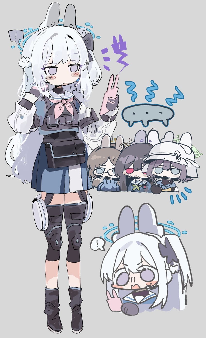 miyu, miyako, saki, and moe (blue archive) drawn by odmised