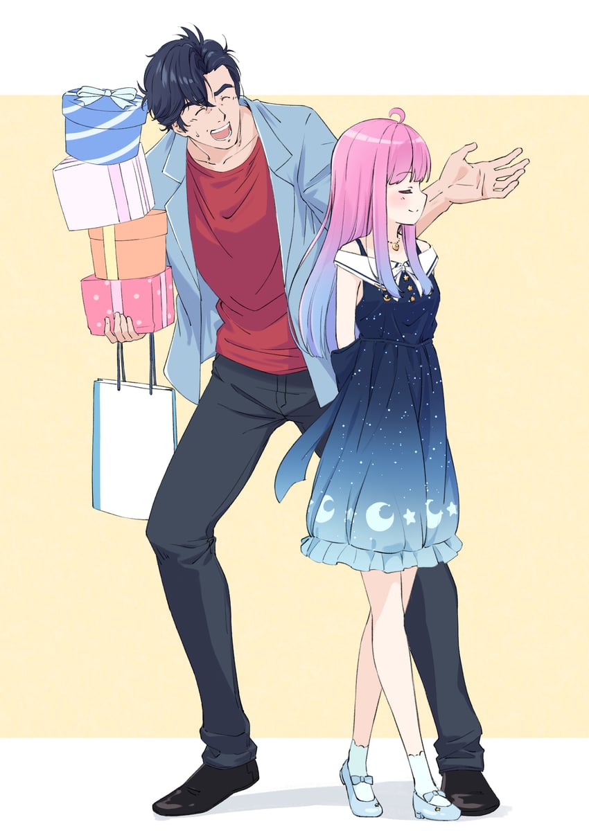 himemori luna and saeba ryou (hololive and 1 more) drawn by inudaruma