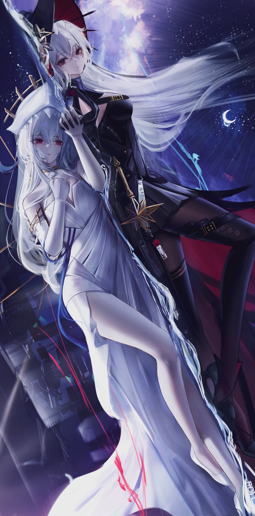 specter and specter the unchained (arknights) drawn by g11_and_bang