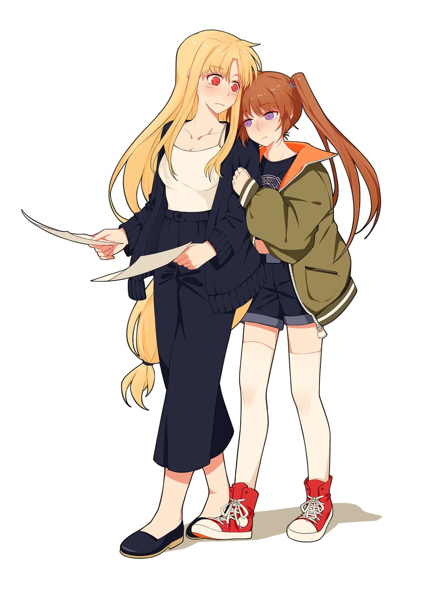 fate testarossa and takamachi nanoha (lyrical nanoha and 1 more) drawn by yer