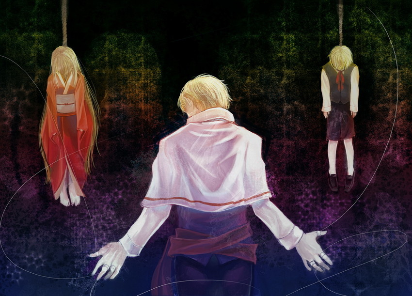alice margatroid, shanghai doll, and hourai doll (touhou) drawn by mak_(kainemaru)