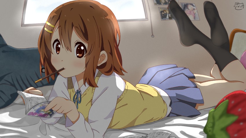 hirasawa yui (k-on! and 1 more) drawn by motchi001