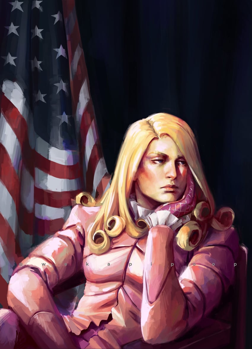 funny valentine (jojo no kimyou na bouken and 1 more) drawn by zookhini