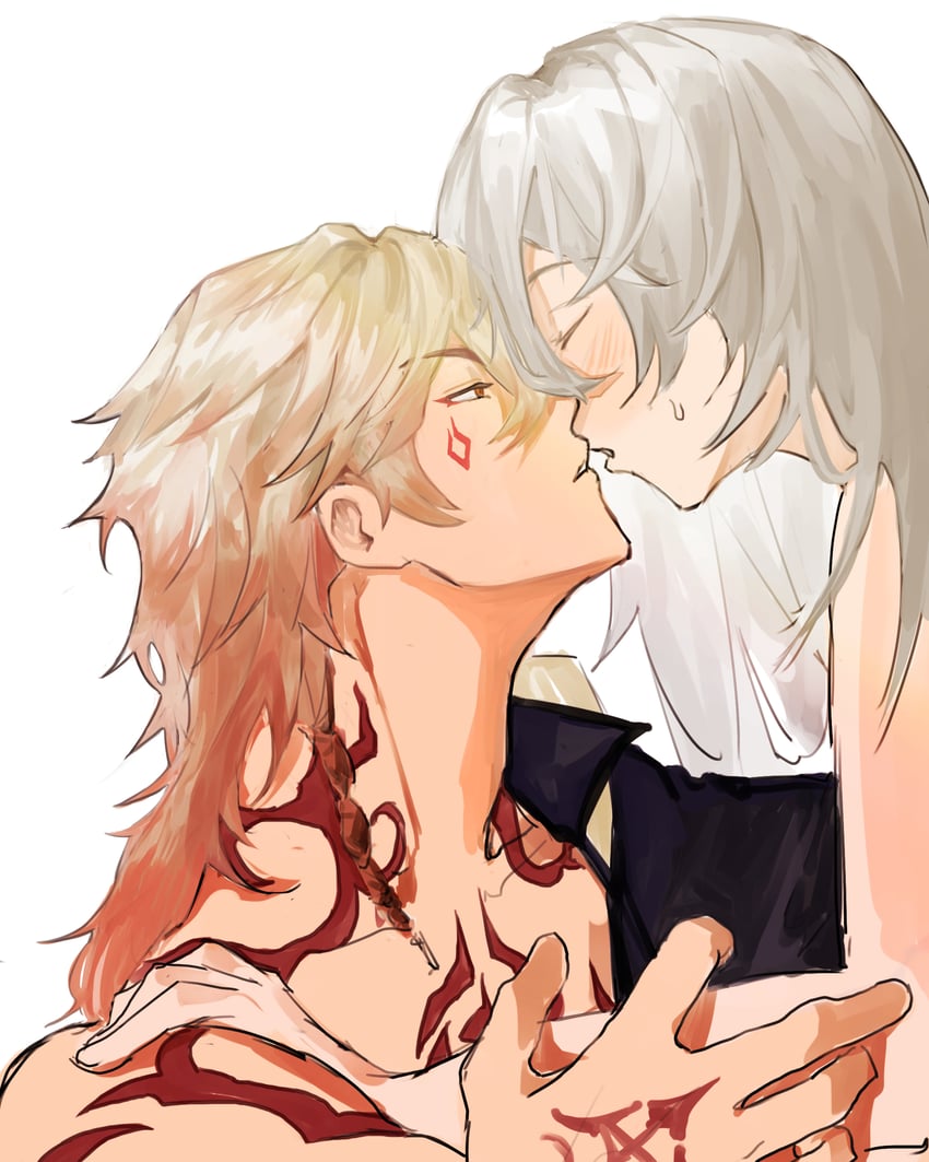 trailblazer, stelle, and mydei (honkai and 1 more) drawn by rhdfyd01