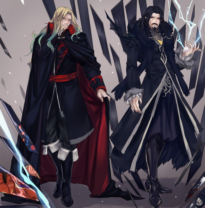 vlad iii, dracula, and death (fate and 3 more) drawn by julia_yit