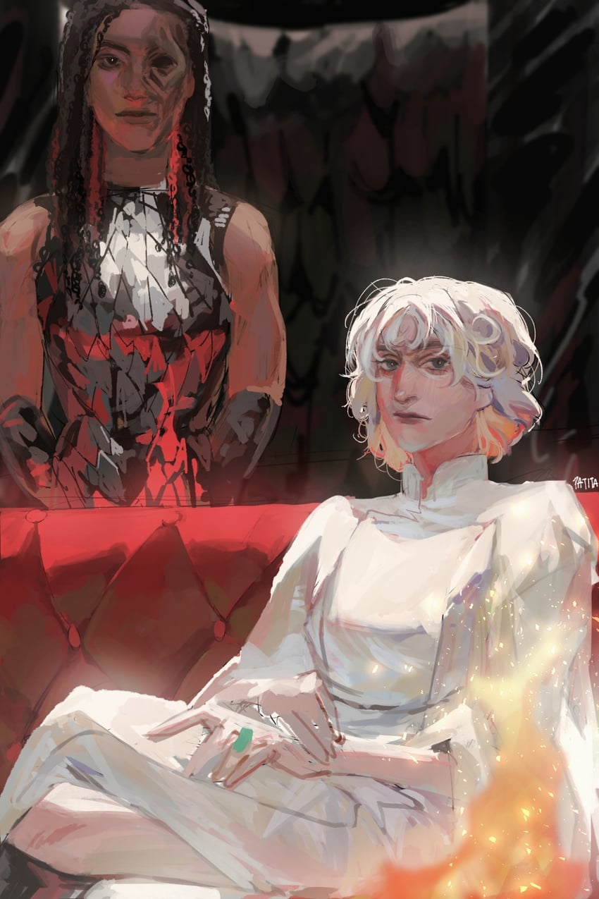lucifer morningstar and mazikeen (dc comics and 1 more) drawn by patita