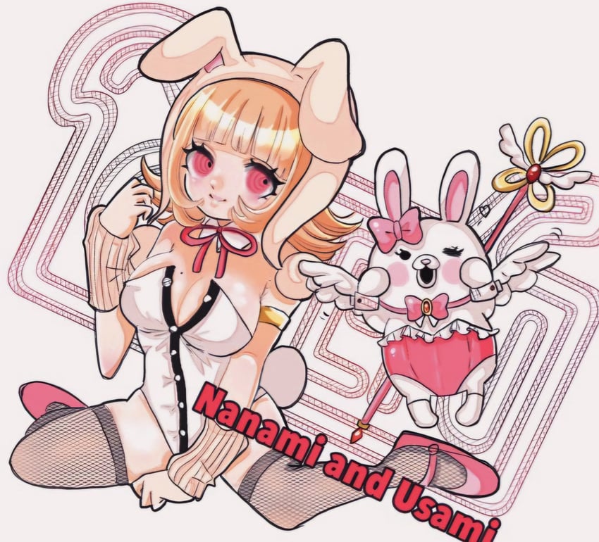 nanami chiaki and usami (danganronpa and 1 more) drawn by marika20000323