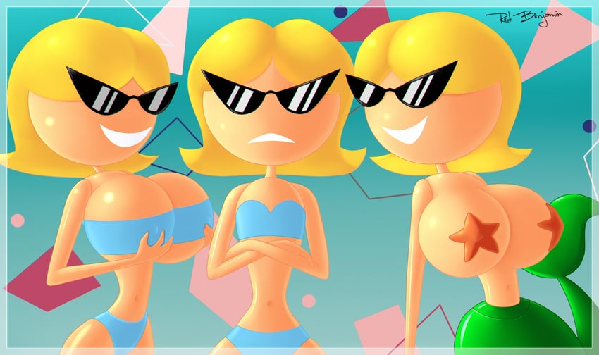 sunny miami and sunny atlantis (knick knack) drawn by redbenjamin