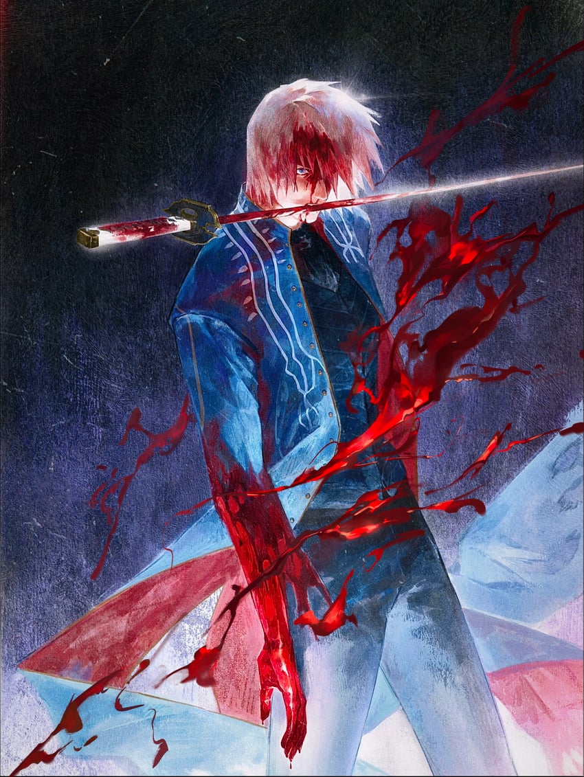 vergil (devil may cry and 1 more) drawn by shouxianwu135