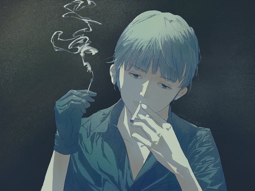 akagi shigeru (fukumoto mahjong and 1 more) drawn by gensou_getsumen_rt
