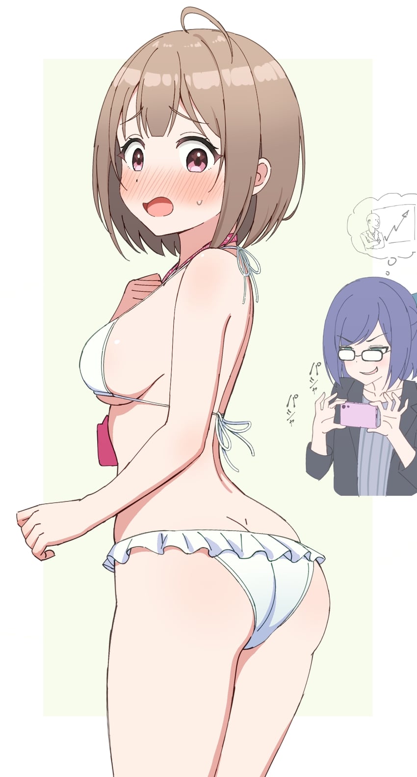 listener, harusaki nodoka, and a-chan (hololive) drawn by norigure18