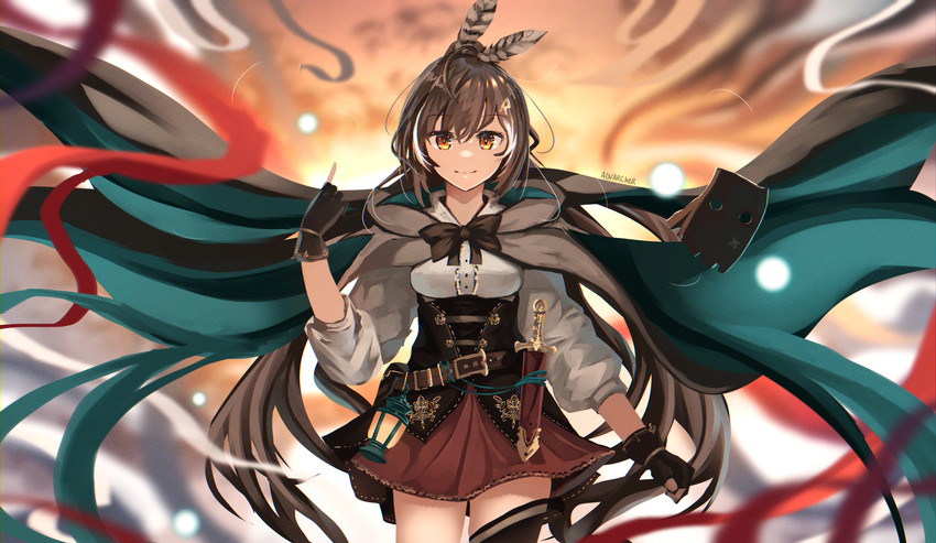 nanashi mumei and friend (hololive and 1 more) drawn by advarcher