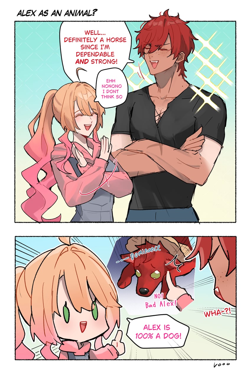 player character and alex (degrees of lewdity) drawn by defnotalvoo96