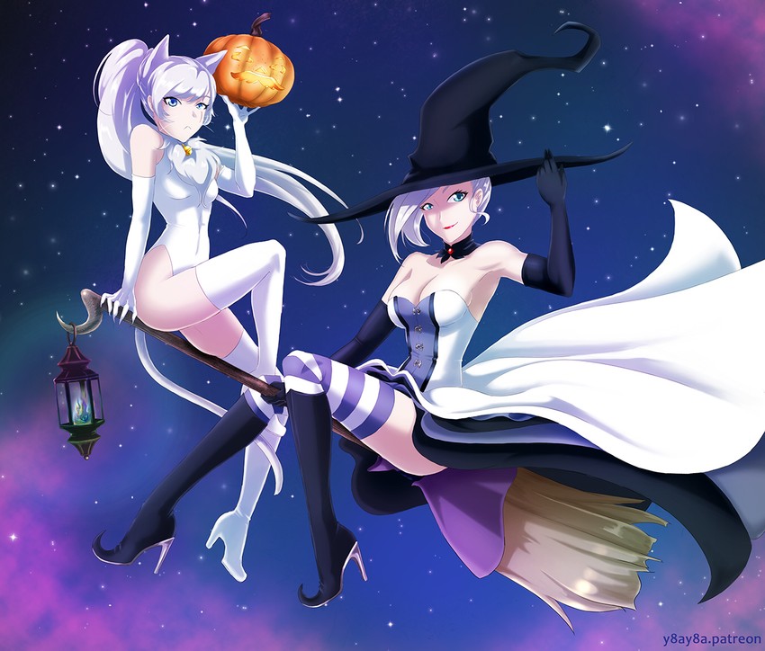 weiss schnee and winter schnee (rwby) drawn by yaya_(y8ay8a)