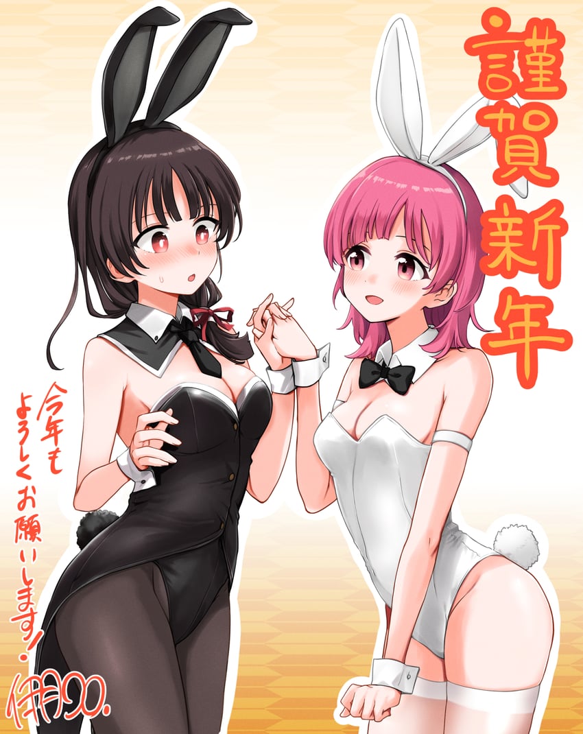 kusumoto asumi and ookura nanao (asumi-chan wa rezu fuuzoku ni kyoumi ga arimasu!) drawn by itsuki_kuro