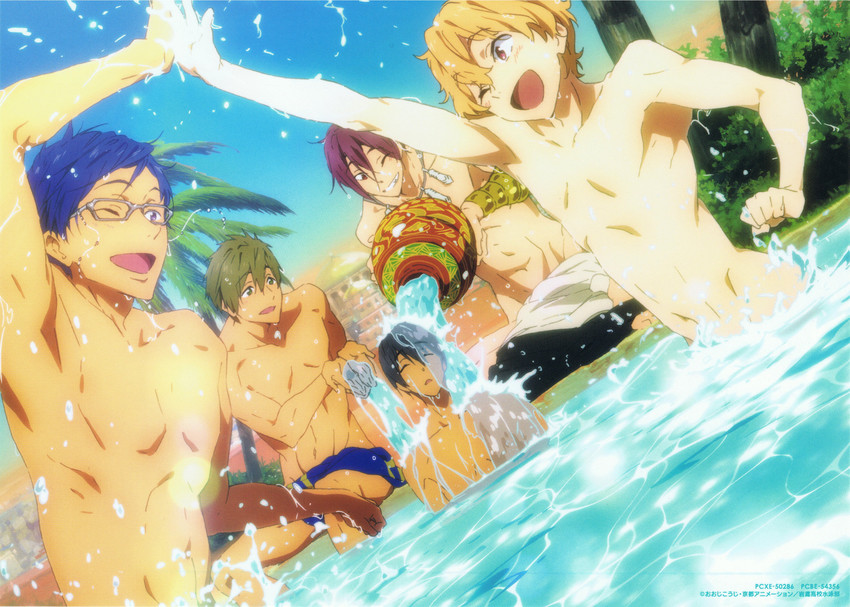 tachibana makoto, nanase haruka, matsuoka rin, hazuki nagisa, and ryuugazaki rei (free!)