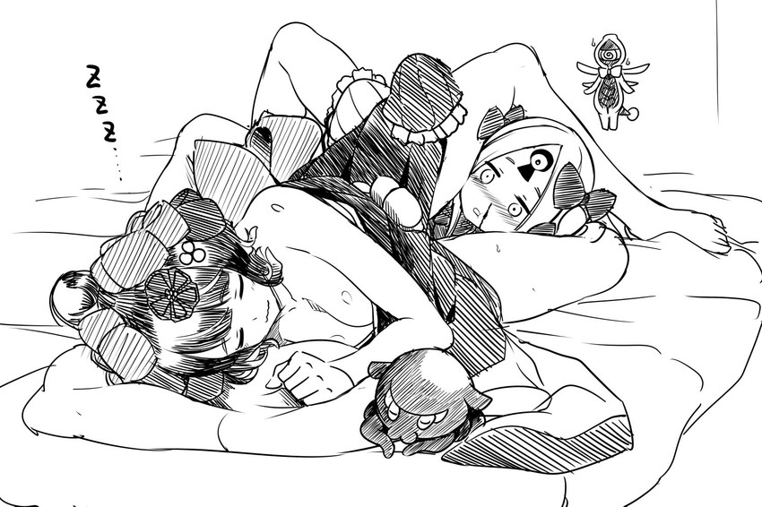 abigail williams, katsushika hokusai, and tokitarou (fate and 1 more) drawn by hitotsuki_nebura