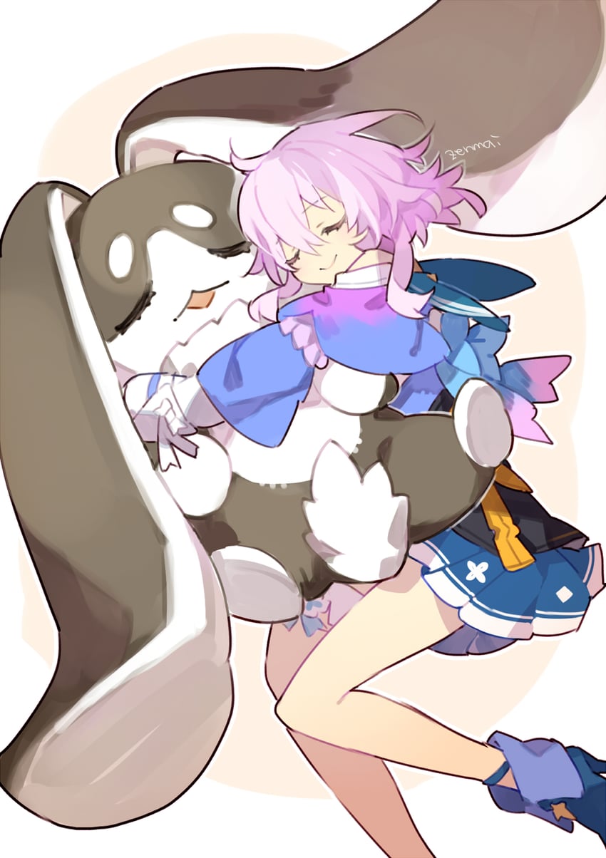 march 7th and pom-pom (honkai and 1 more) drawn by cyenmi3
