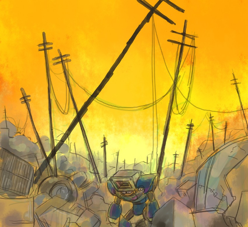 dust man (mega man and 1 more) drawn by ugumiso