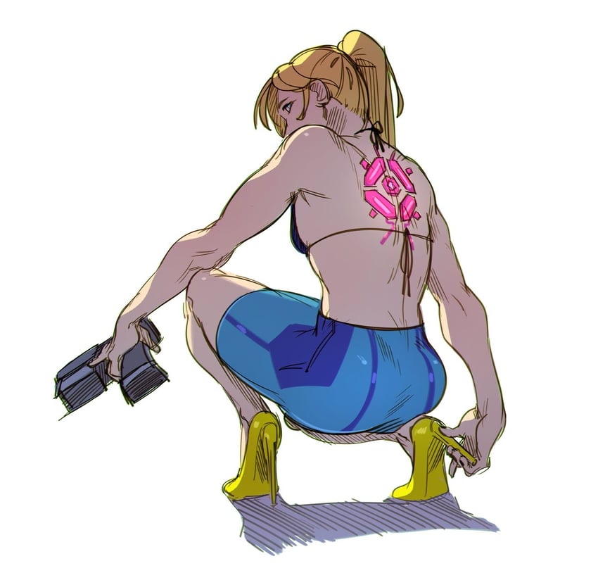 samus aran (super smash bros. and 1 more) drawn by nips_(ohnips)