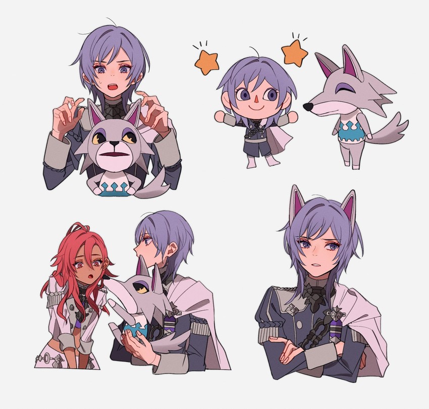hapi, yuri leclerc, and fang (fire emblem and 2 more) drawn by rutata